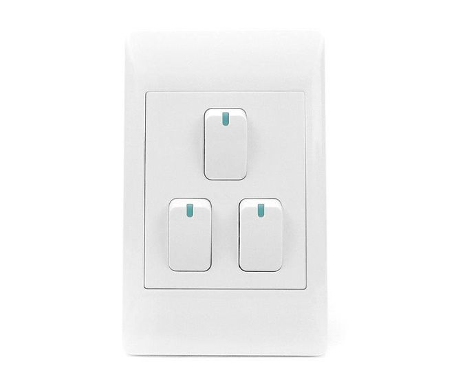 BRIGHT STAR 3L 1 WAY SWITCH ESW003 WHITE
