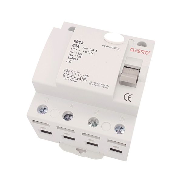 ONESTO 63A 4P EARTH LEAKAGE