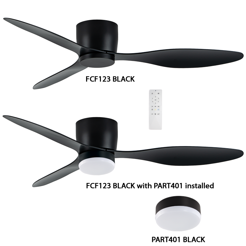 Bright Star FCF123 BLACK 52INCH 3 BLADES