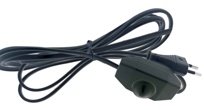 KLD 227G 200W BLACK TABLE LAMP DIMMER 230V