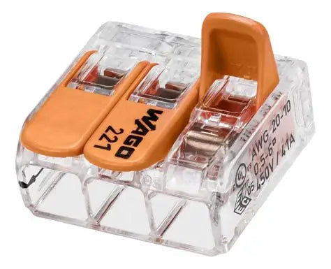 WAGO Connector Lever Type 3W 0.5-6mm