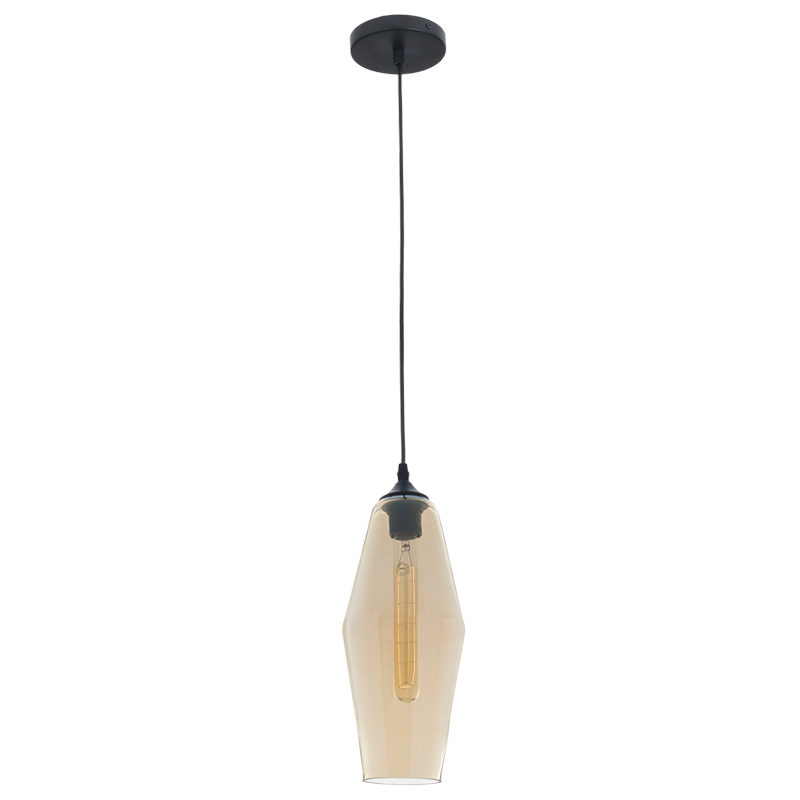 Bright Star PEN756 AMBER GLASS PENDANT