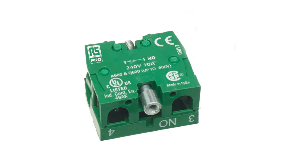 NO Contact Block GREEN