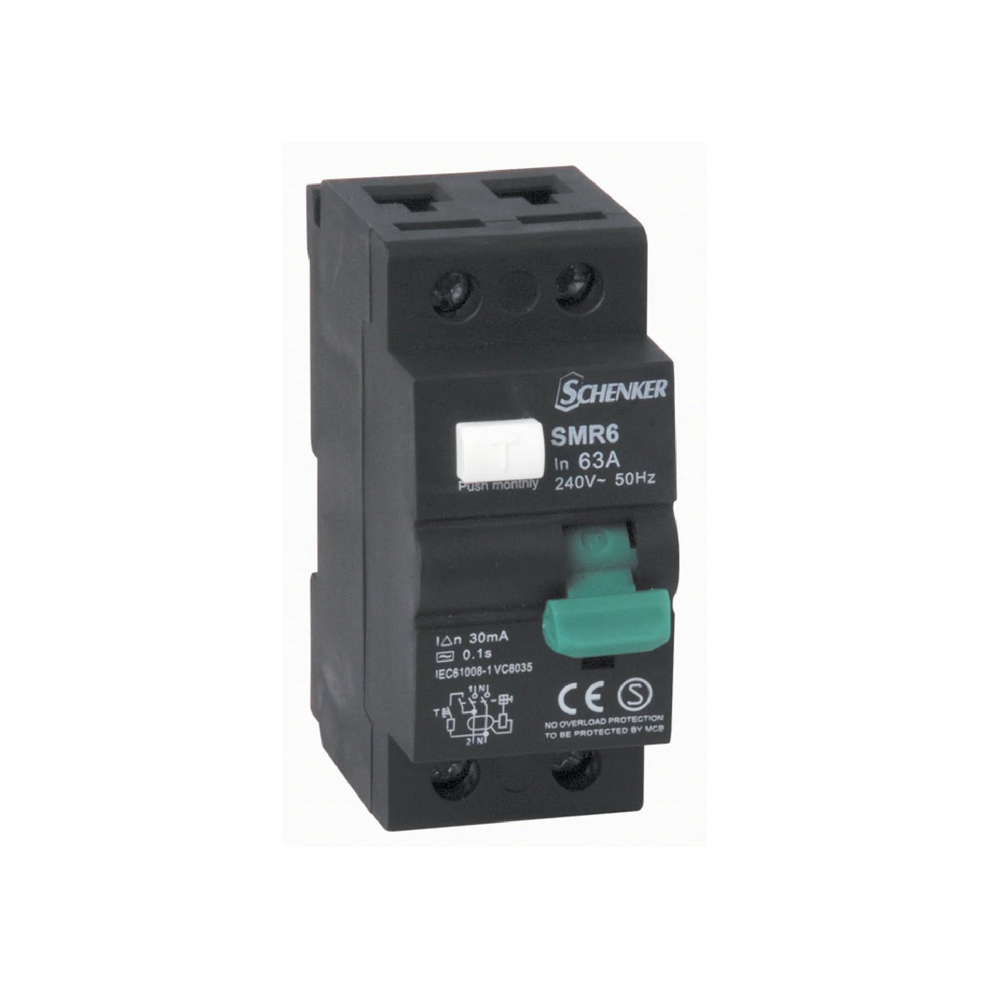 SCHENKER 63A 2P EARTH LEAKAGE