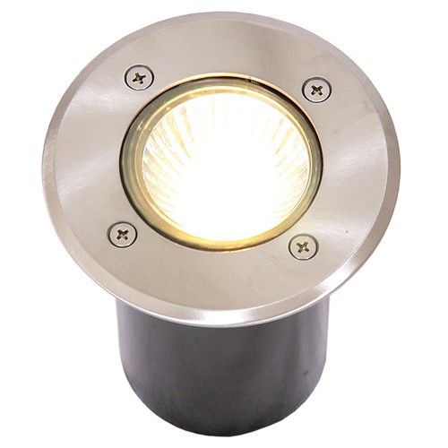 GL6110 STAINLESS ROUND LIGHT GU10