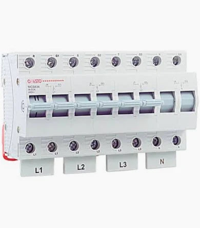 ONESTO 63A 4P DIN CHANGE OVER DIN RAIL