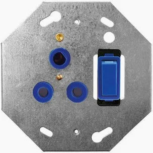 CRABTREE 4X4 16A SINGLE SOCKET BLUE DEDICATED
