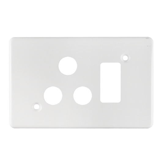 Crabtree 4x2 White Plug Cover SSO