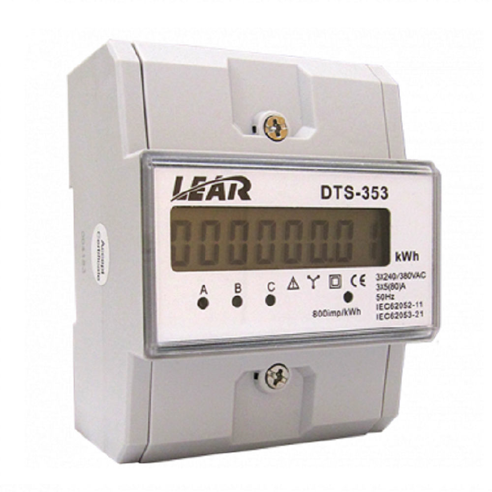 LEAR K/Watt H/Meter 4P DIN