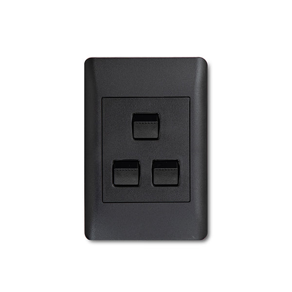 Lesco Apollo Switch 3 Lever 100x50 Saphire Black