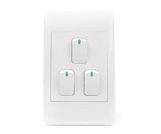 BRIGHT STAR 3L 1 WAY SWITCH ESW003 WHITE