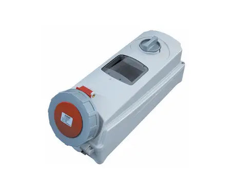 63A 5 Pin IP67 Switched Socket Surface Mount 380V