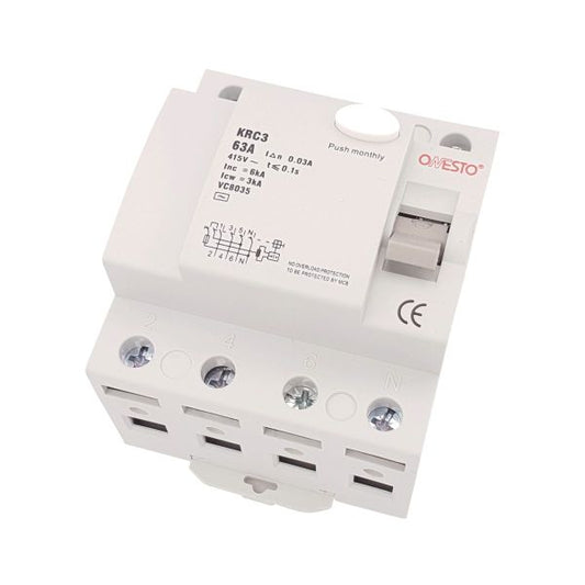 ONESTO 63A 4P EARTH LEAKAGE