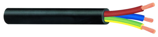 1mmx3C Cabtyre Black