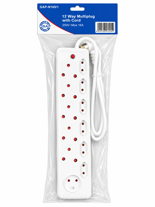 MULTIPLUG 1 X SCHUKO 6 X 2PIN EURO 5
