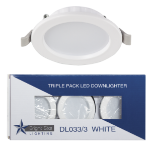 Bright Star DL033/3 WHITE 3PCS X 6W 4000K