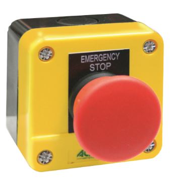 EST-12 PUSHBUTTON STN E_STOP MUSHR TWIST RELEASE