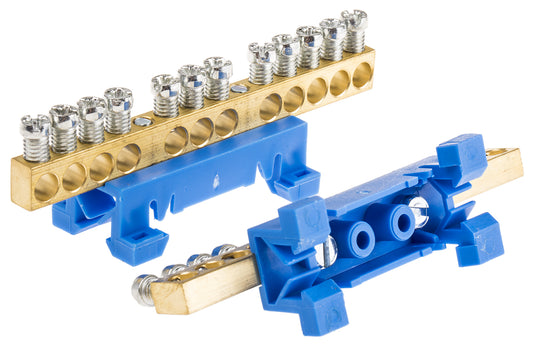 12 WAY TERMINAL DIN MOUNT NEUTRAL BAR