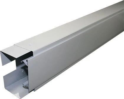 POWER SKIRTING STEEL WHITE 2.48m & COVER