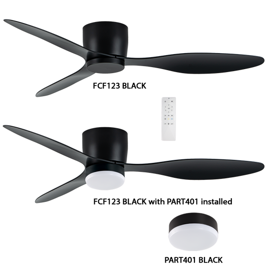 Bright Star FCF123 BLACK 52INCH 3 BLADES