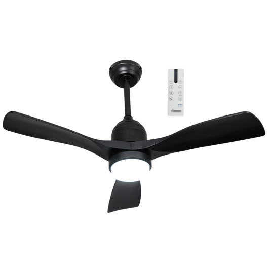 Bright Star FCF125 OUTDOOR BLACK IP65 FAN 15W LED CCT 20W
