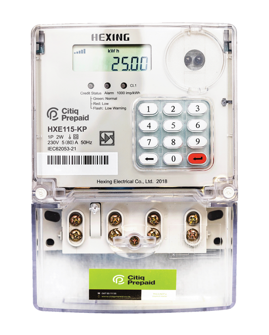 CITIQ Hexing Prepaid Meter 80A HXE115