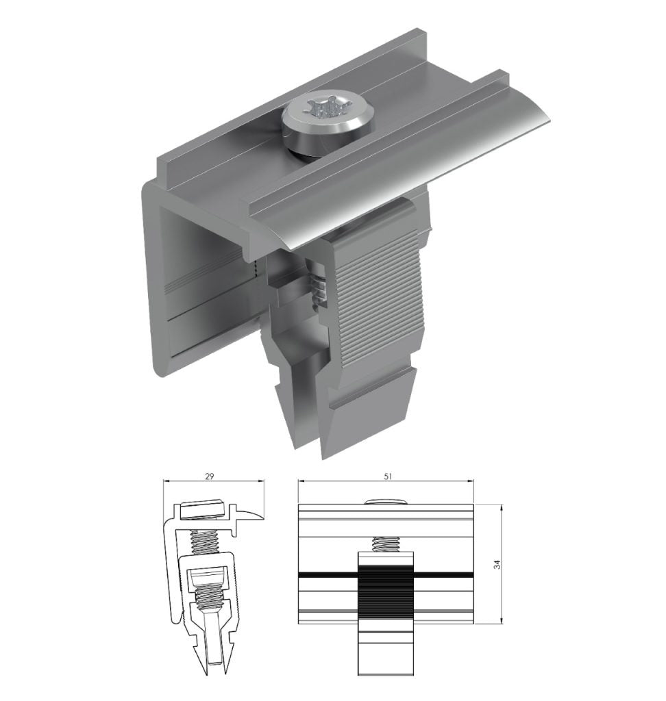 INGE END-CLAMP 30-40MM