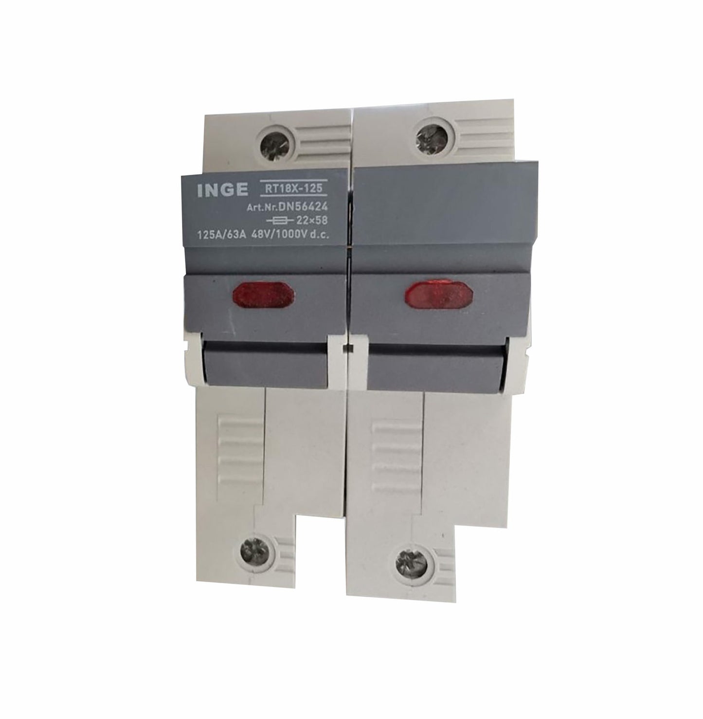 DC 2P Fuse Base 125A 1000VDC (Use 22x58mm DC Fuse Link)