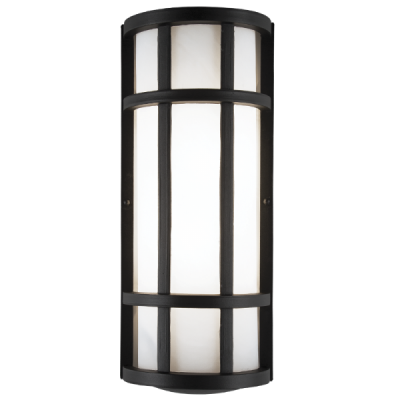 Bright Star L512 BLACK ALU WALL BRACKET FROSTED GLASS