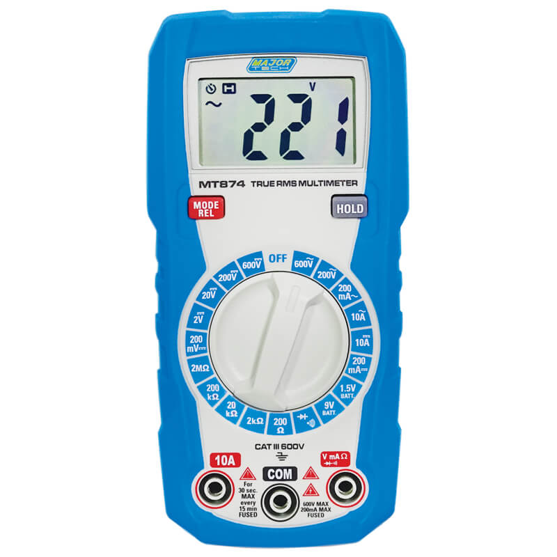MT874 Trms Compact DMM c/w Bat Tester