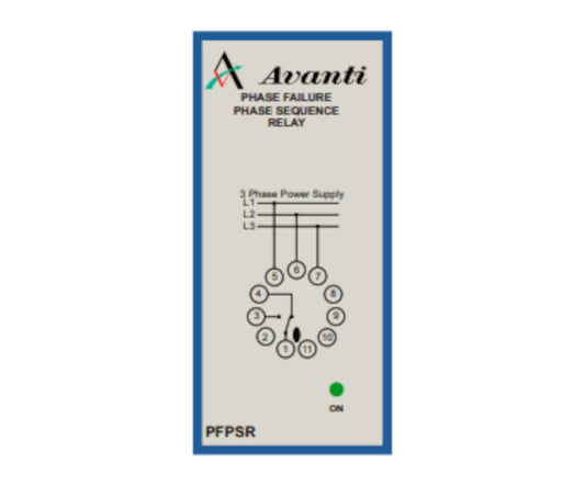 PHASE FAILURE PHASE SEQUENCE RELAY 400VAC AVANTI