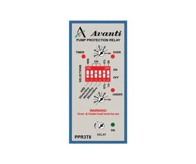 Avanti Pump Protection Relay 3Phase with underload timer