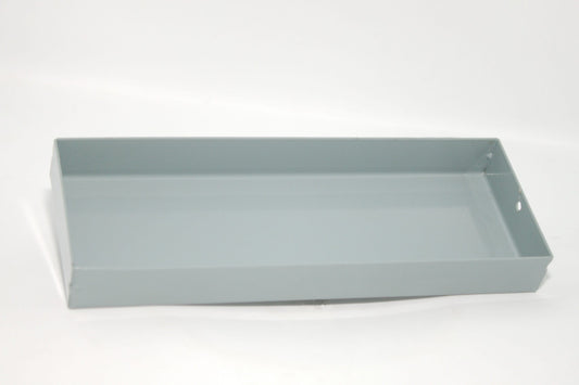 POWER SKIRTING STEEL WHITE END-CAP