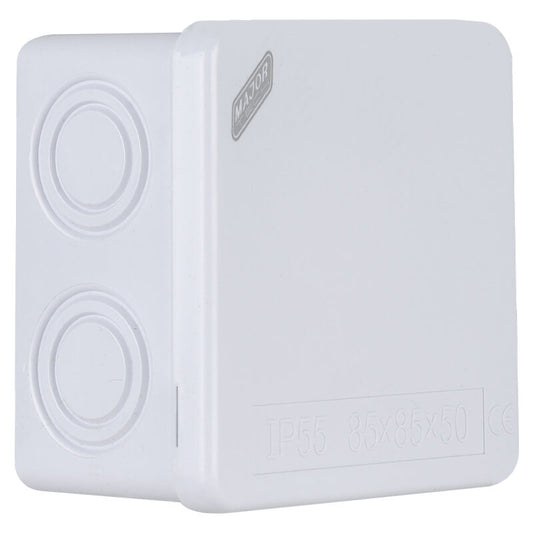 IP55 JUNCTION BOX 85mmX85X50-20mm KNOCK OUT
