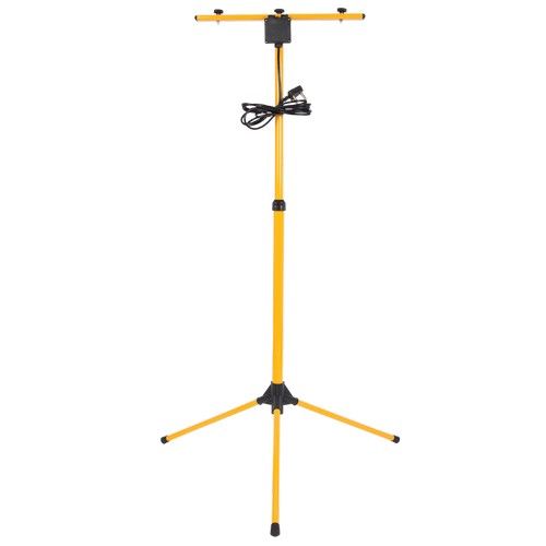 YELL/BLACK 2 HEAD METAL FLOODLIGHT STAND