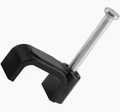 10MM CABLE CLIP FLAT BLACK