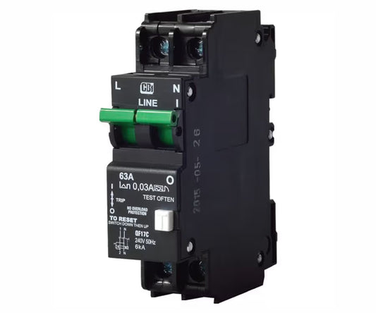 CBI 63A 6kA 2P EARTH LEAKAGE