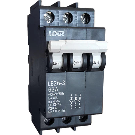 LEAR 63A 3P 4.5kA Circuit Breaker