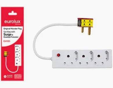 WONDER PLUG 6 WAY WITH SURGE OVERLOAD