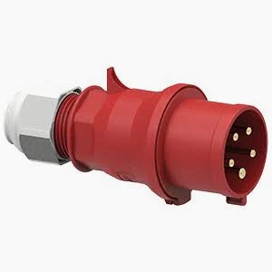 16A 5 Pin IP44 Male Plug Top 380V