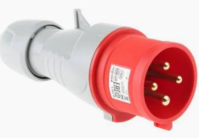 16A 4 Pin IP44 Male Plug Top 380V