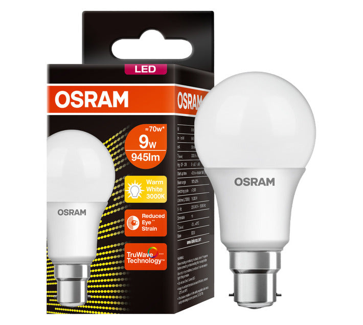 OSRAM LED CLASSIC A 9W WARM WHITE B22D