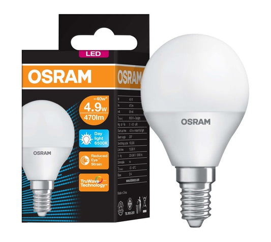 OSRAM LED ECO CLASSIC P40 4.9W WARM WHITE FROSTED E27