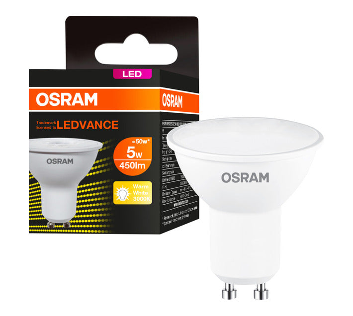 OSRAM GU10 LED ECO SPOT 5W 36D WARM WHITE